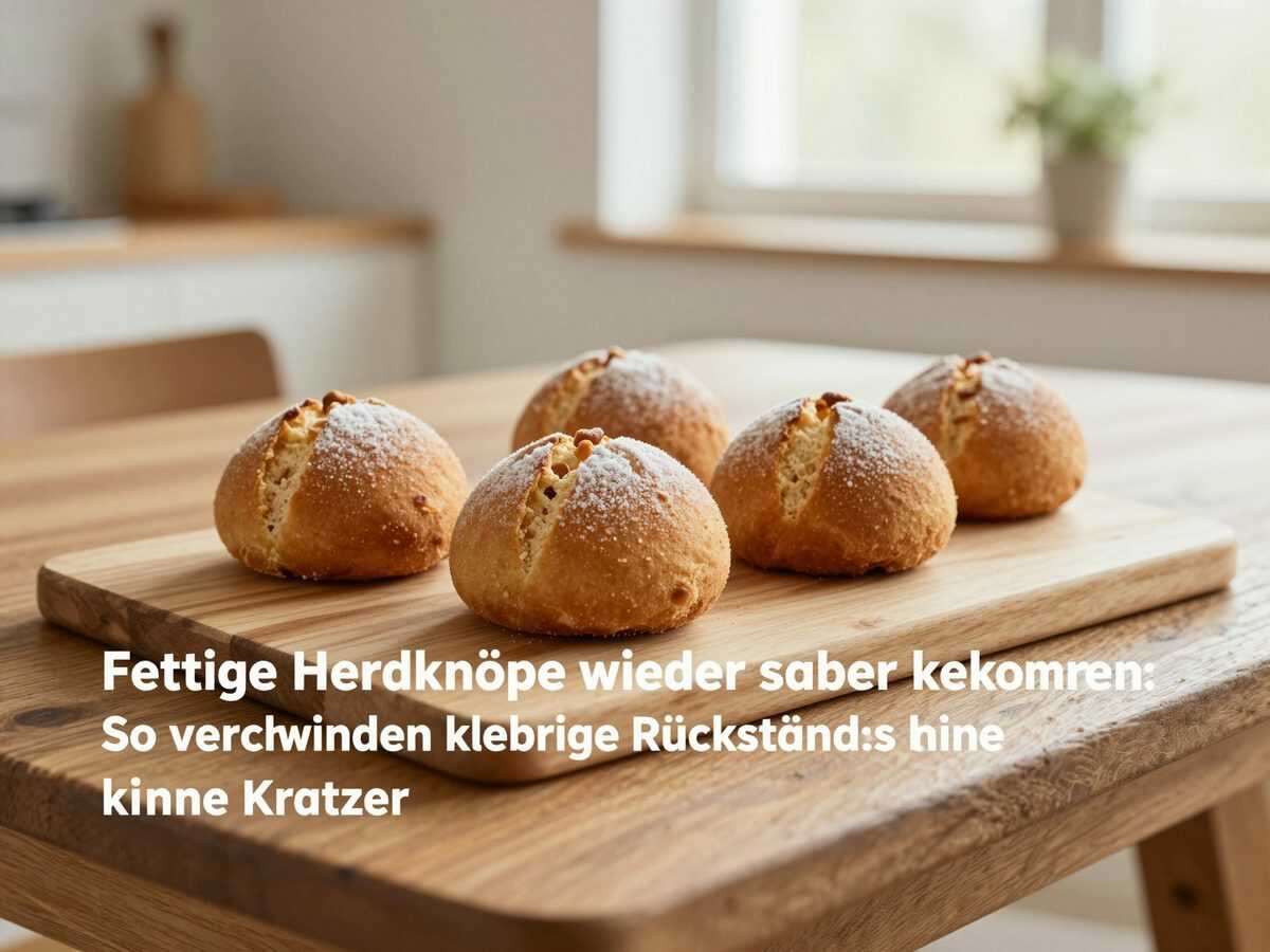 Fettige Herdknöpfe wieder sauber bekommen: So verschwinden klebrige Rückstände ohne Kratzer