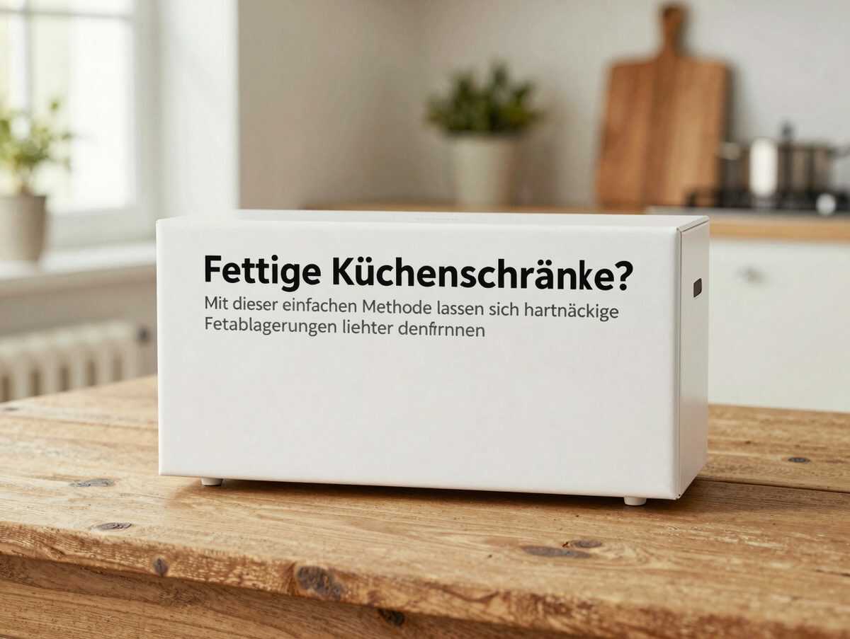 Fettige Küchenschränke? Mit dieser einfachen Methode lassen sich hartnäckige Fettablagerungen leichter entfernen