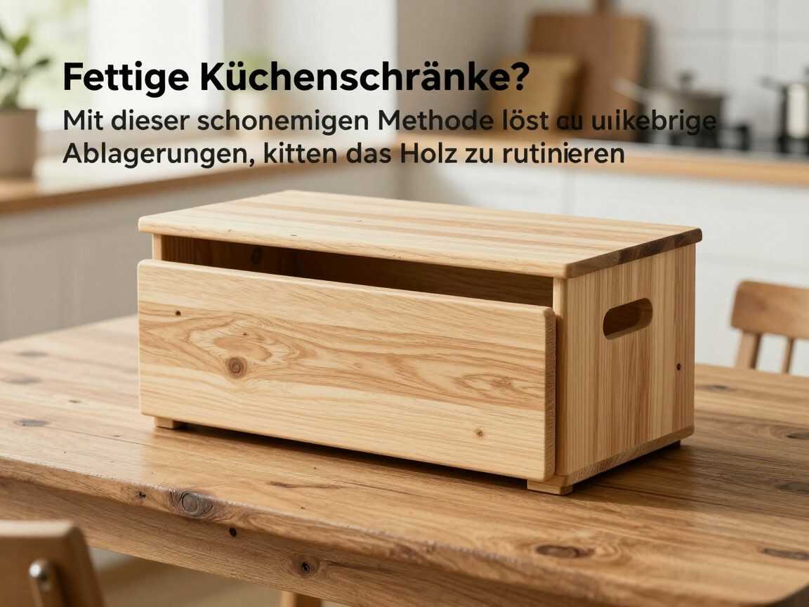 Fettige Küchenschränke? Mit dieser schonenden Methode löst du klebrige Ablagerungen, ohne das Holz zu ruinieren