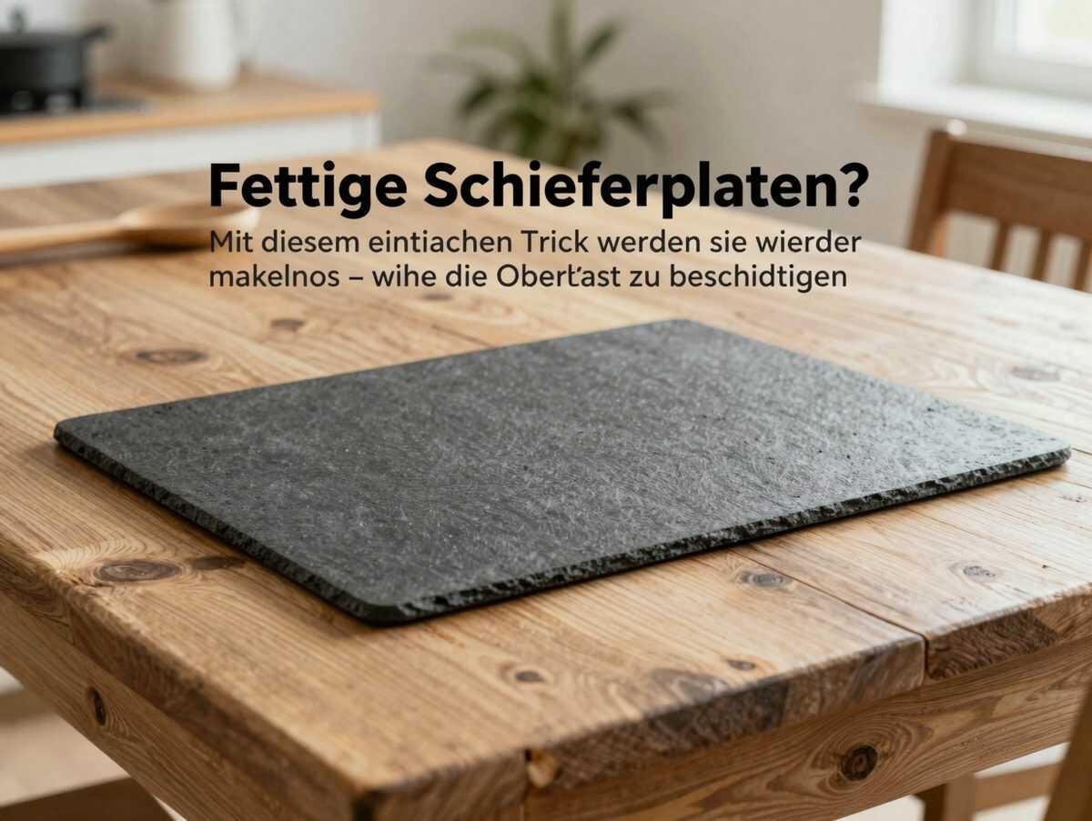 Fettige Schieferplatten? Mit diesem einfachen Trick werden sie wieder makellos – ohne die Oberfläche zu beschädigen