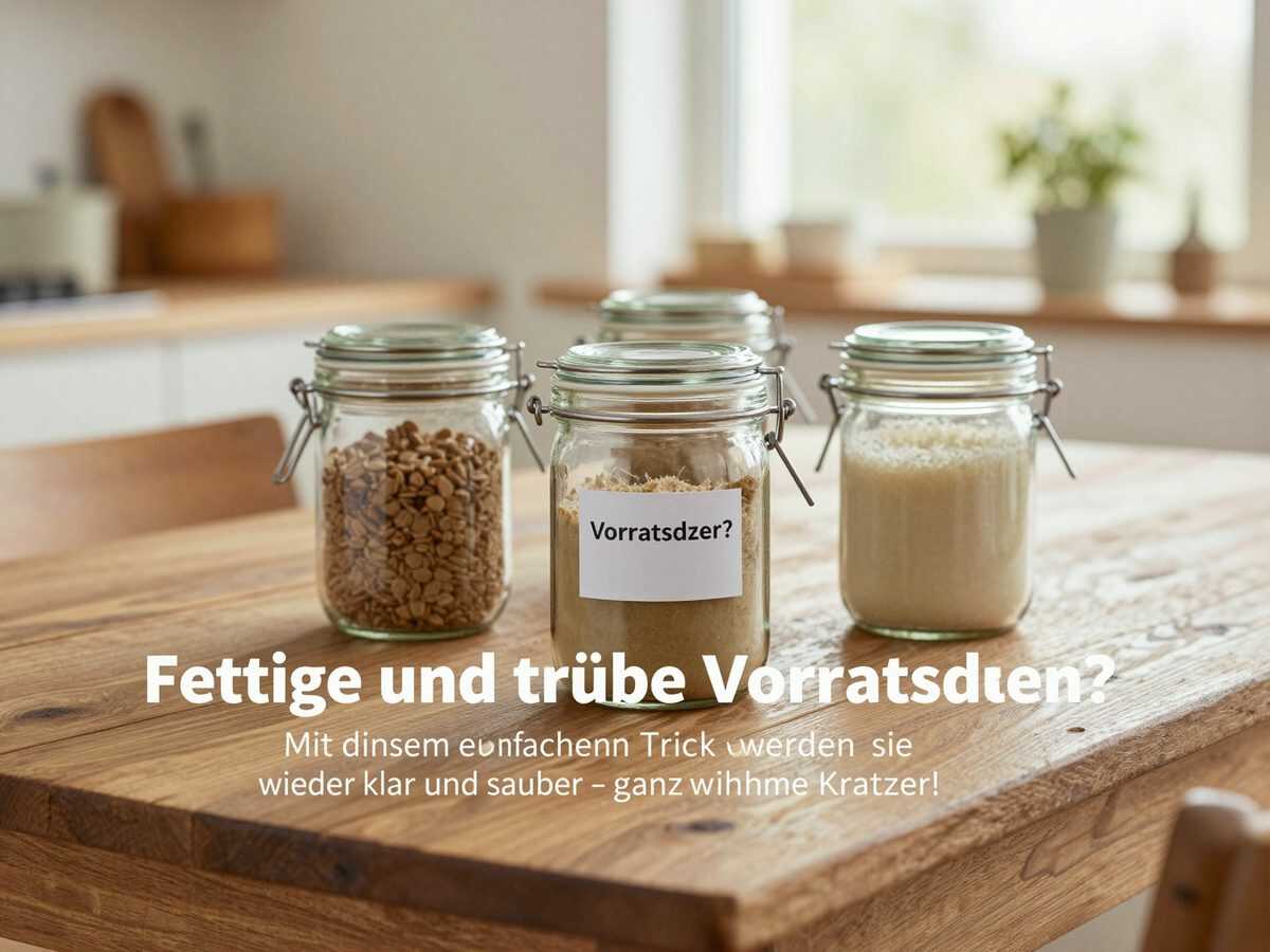 Fettige und trübe Vorratsdosen? Mit diesem einfachen Trick werden sie wieder klar und sauber – ganz ohne Kratzer!