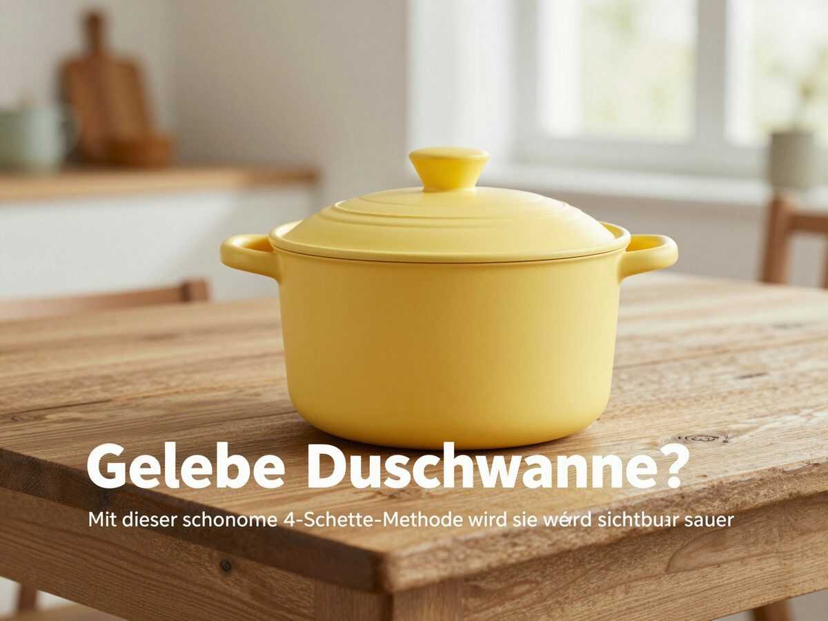 Gelbe Duschwanne? Mit dieser schonenden 4-Schritte-Methode wird sie wieder sichtbar sauber