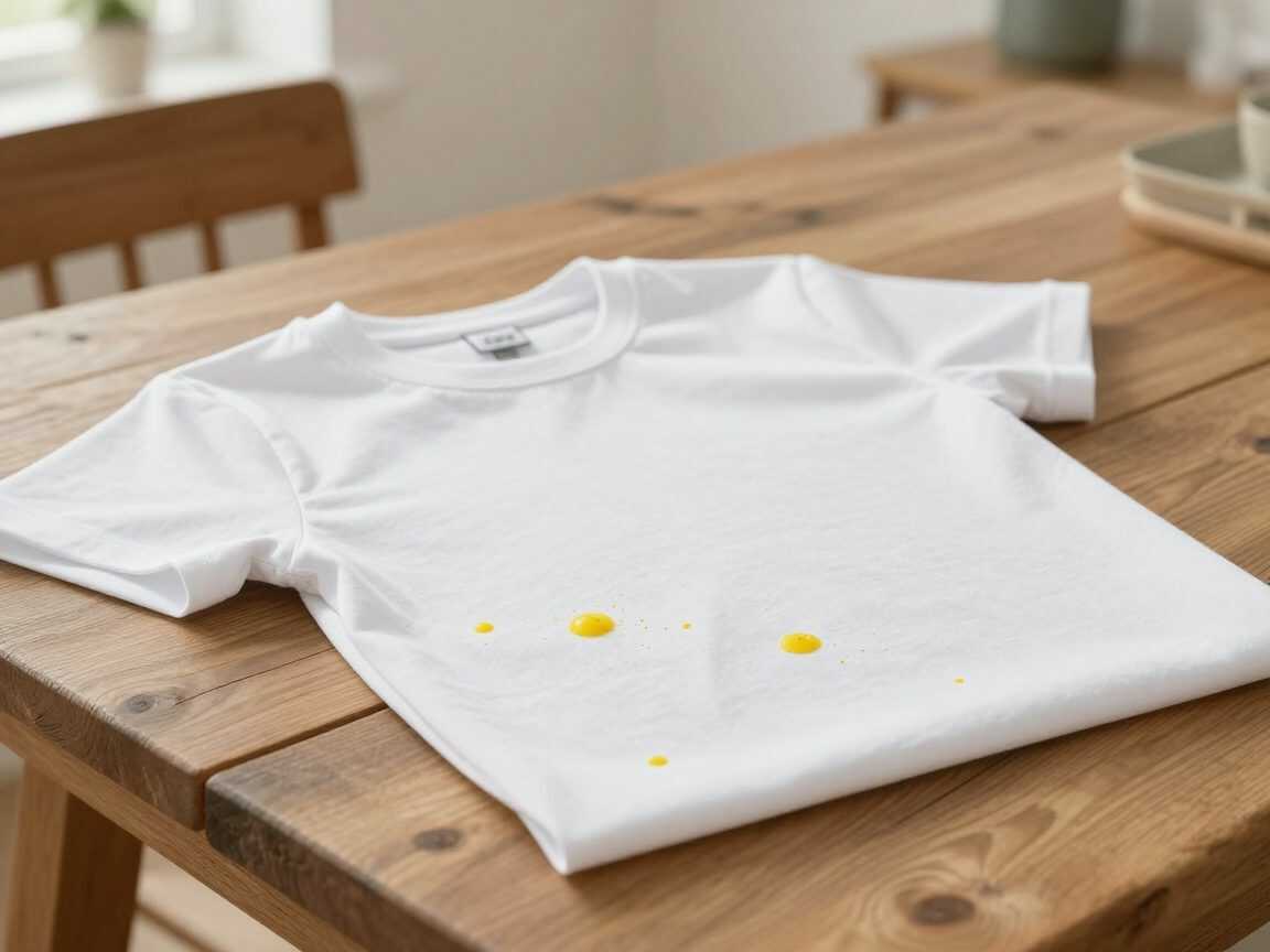 Gelbe Schweißflecken auf weißen Shirts? So bekommst du sie mit einer einfachen Vorbehandlung wieder sauber