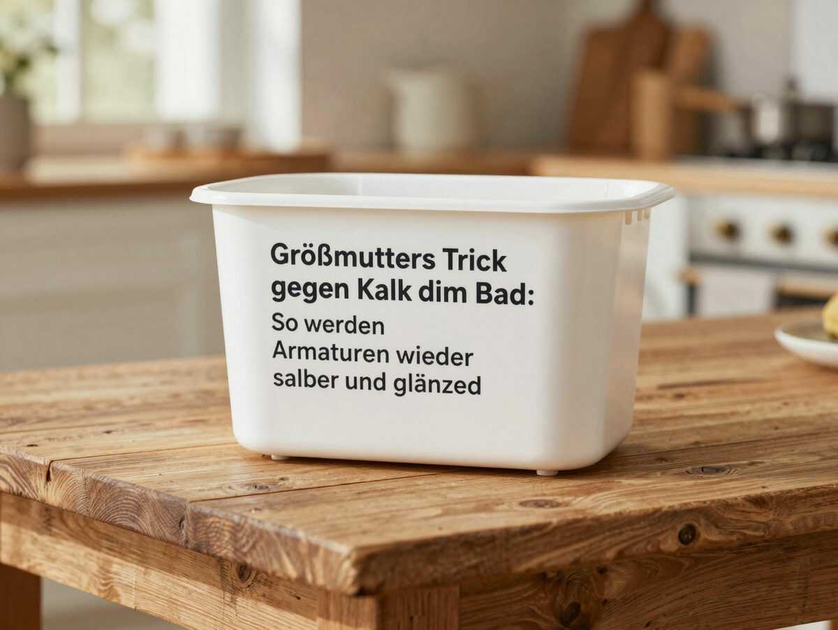 Großmutters Trick gegen Kalk im Bad: So werden Armaturen wieder sauber und glänzend