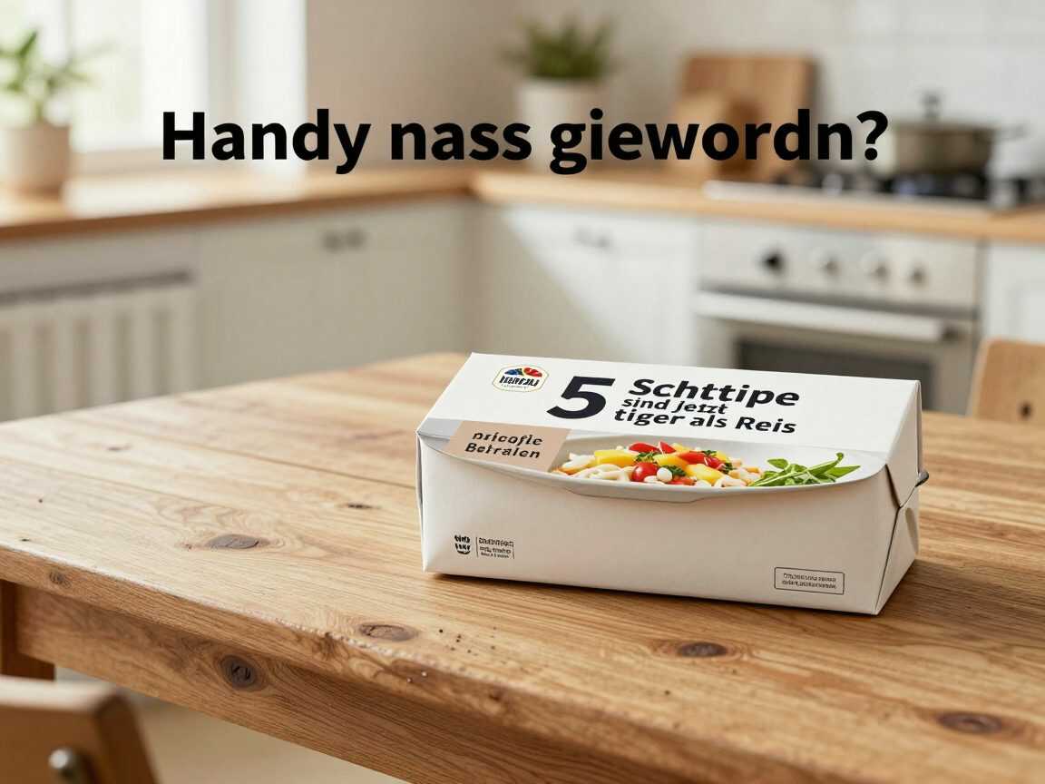 Handy nass geworden? Diese 5 Schritte sind jetzt wichtiger als Reis
