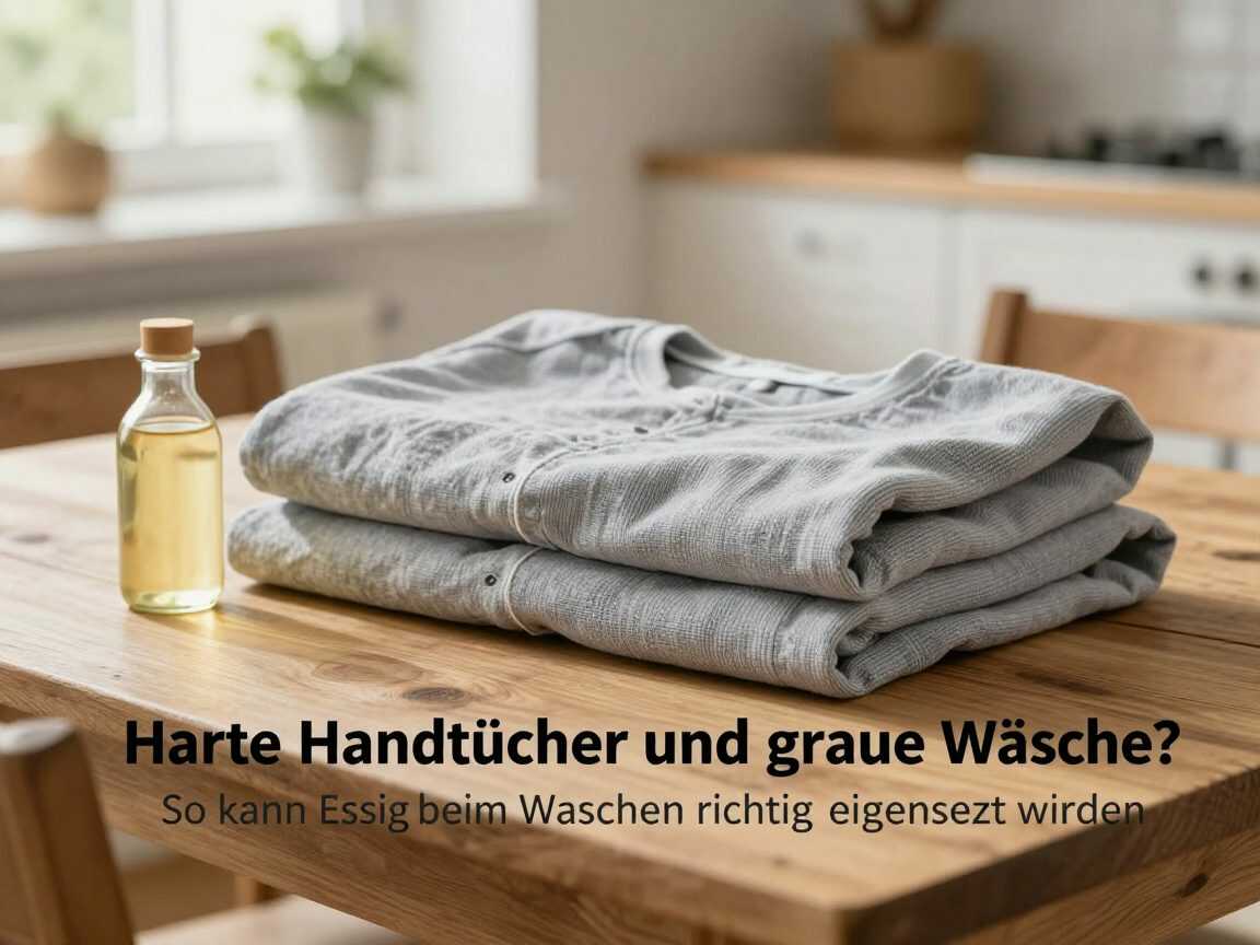 Harte Handtücher und graue Wäsche? So kann Essig beim Waschen richtig eingesetzt werden