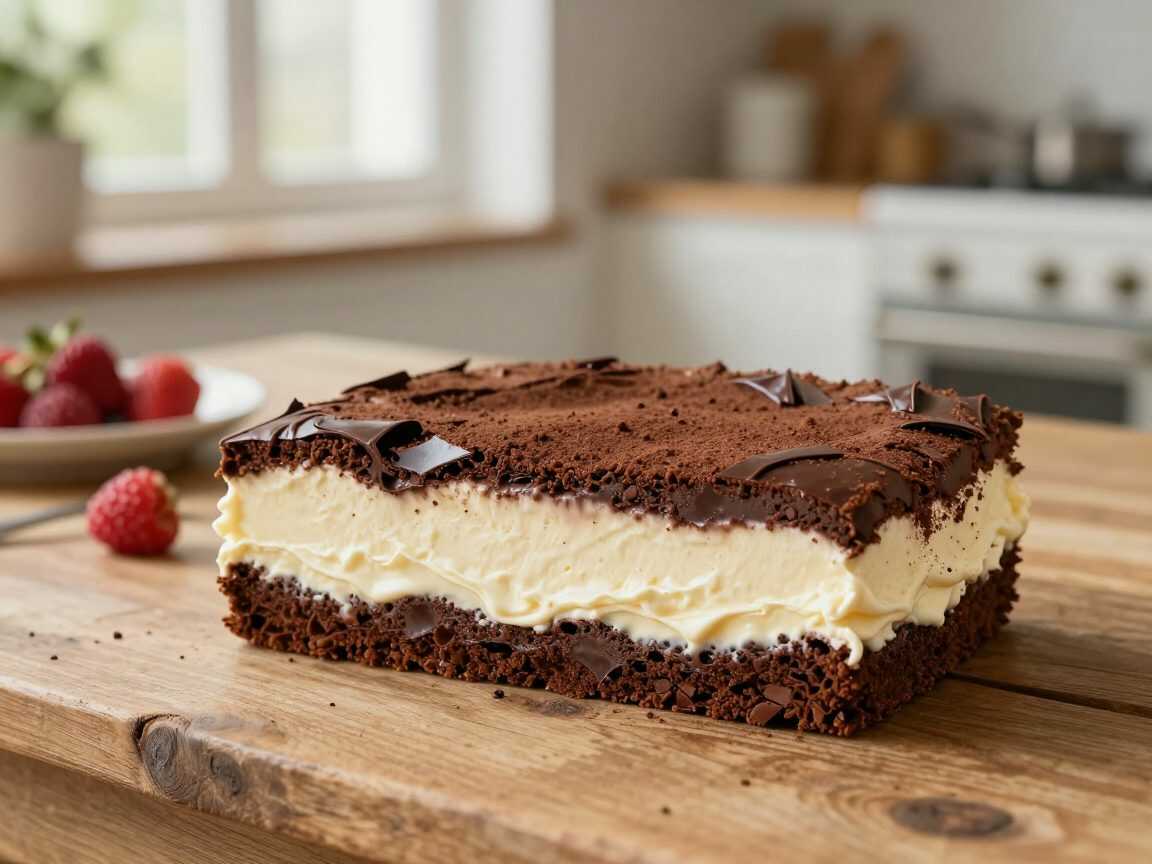 Himmlischer Himbeer-Schoko-Kühlschrankkuchen – cremig, knusprig und ganz ohne Backen