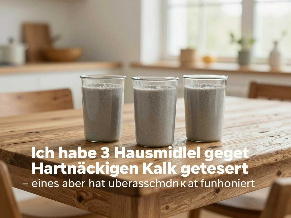 Ich habe 3 Hausmittel gegen hartnäckigen Kalk getestet – eines davon hat überraschend gut funktioniert