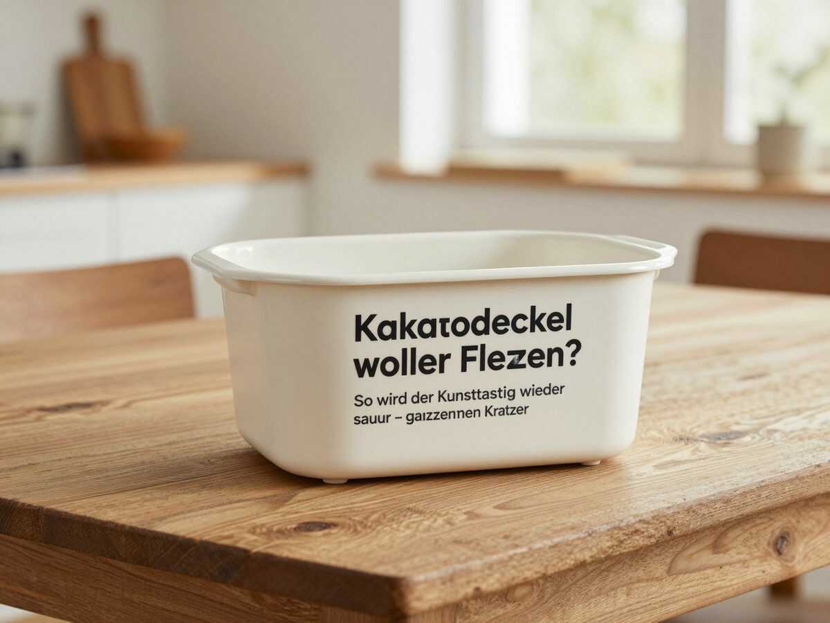 Kakaodeckel voller Flecken? So wird der Kunststoff wieder sauber – ganz ohne Kratzer