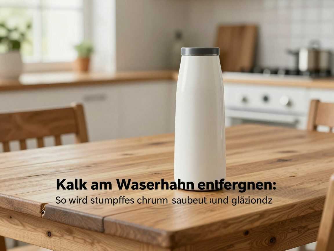Kalk am Wasserhahn entfernen: So wird stumpfes Chrom wieder sauber und glänzend