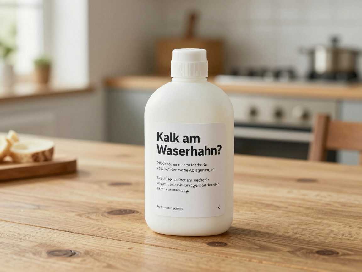 Kalk am Wasserhahn? Mit dieser einfachen Methode verschwinden weiße Ablagerungen schonend