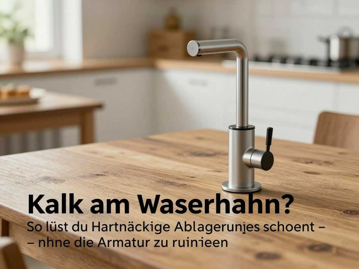 Kalk am Wasserhahn? So löst du hartnäckige Ablagerungen schonend – ohne die Armatur zu ruinieren