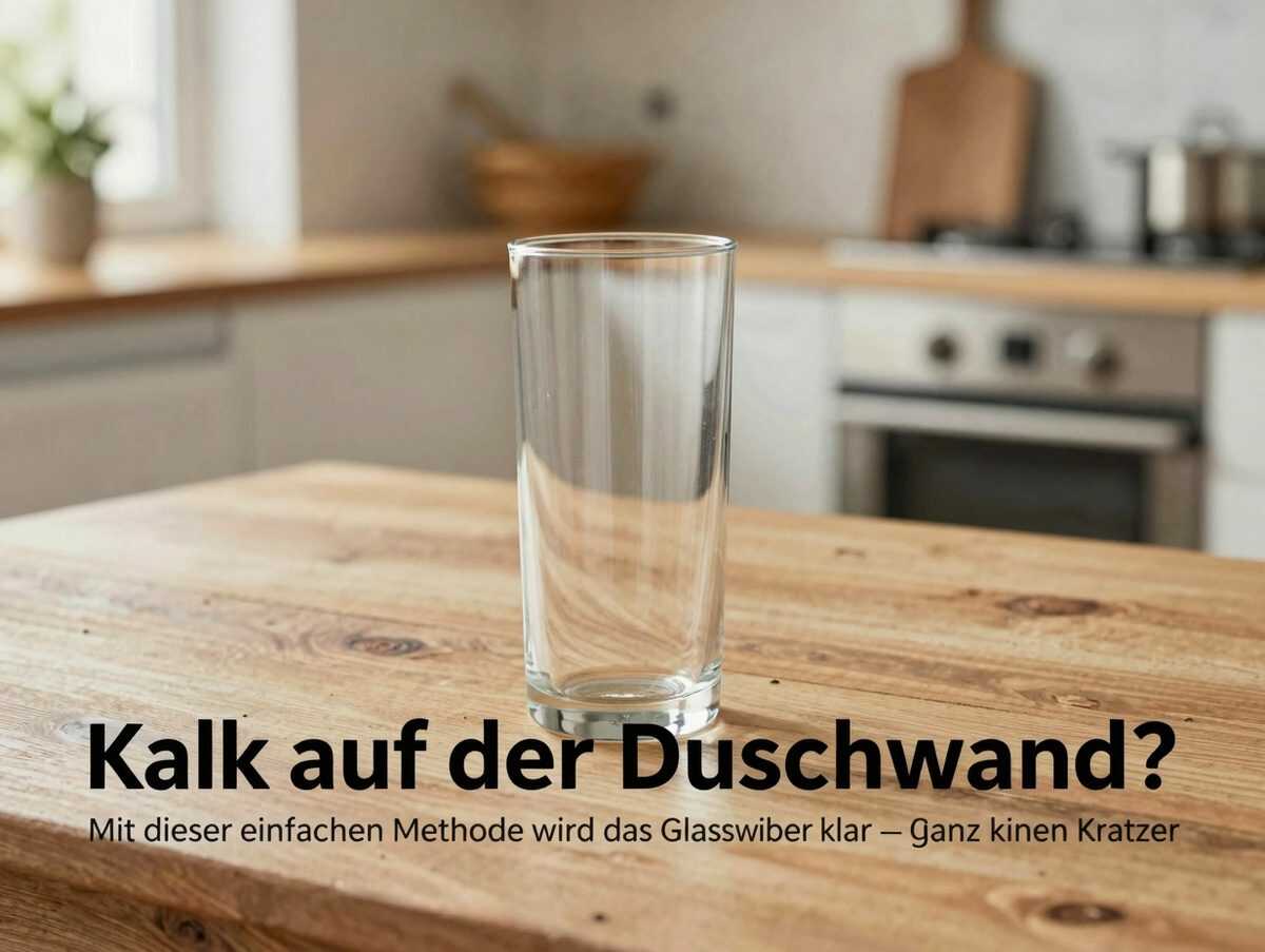 Kalk auf der Duschwand? Mit dieser einfachen Methode wird das Glas wieder klar – ganz ohne Kratzer
