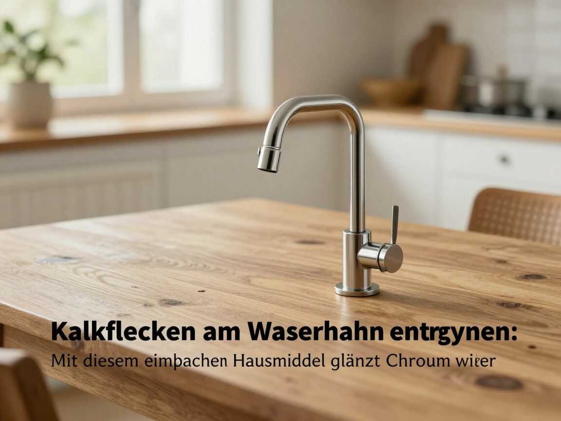 Kalkflecken am Wasserhahn entfernen: Mit diesem einfachen Hausmittel glänzt Chrom wieder