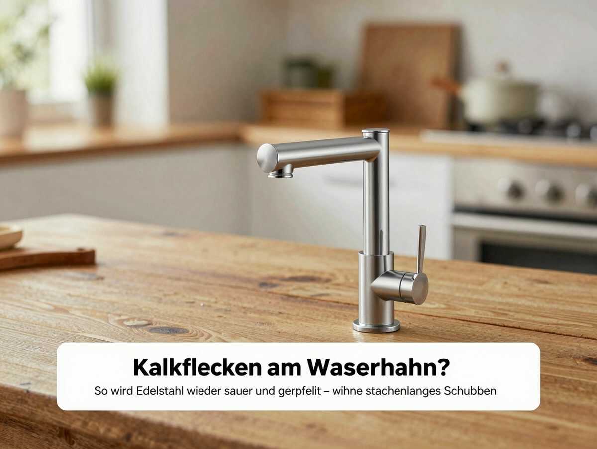 Kalkflecken am Wasserhahn? So wird Edelstahl wieder sauber und gepflegt – ohne stundenlanges Schrubben