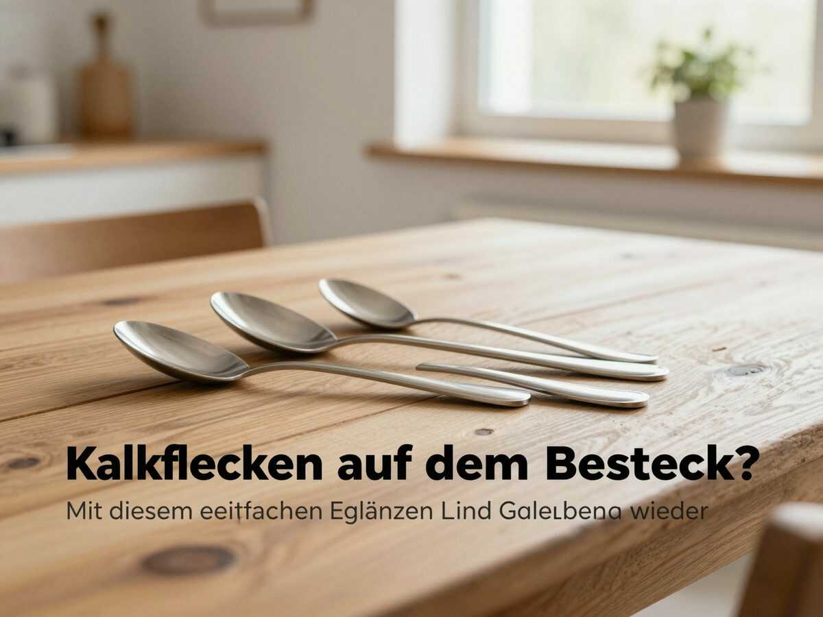Kalkflecken auf dem Besteck? Mit diesem einfachen Essigbad glänzen Löffel und Gabeln wieder