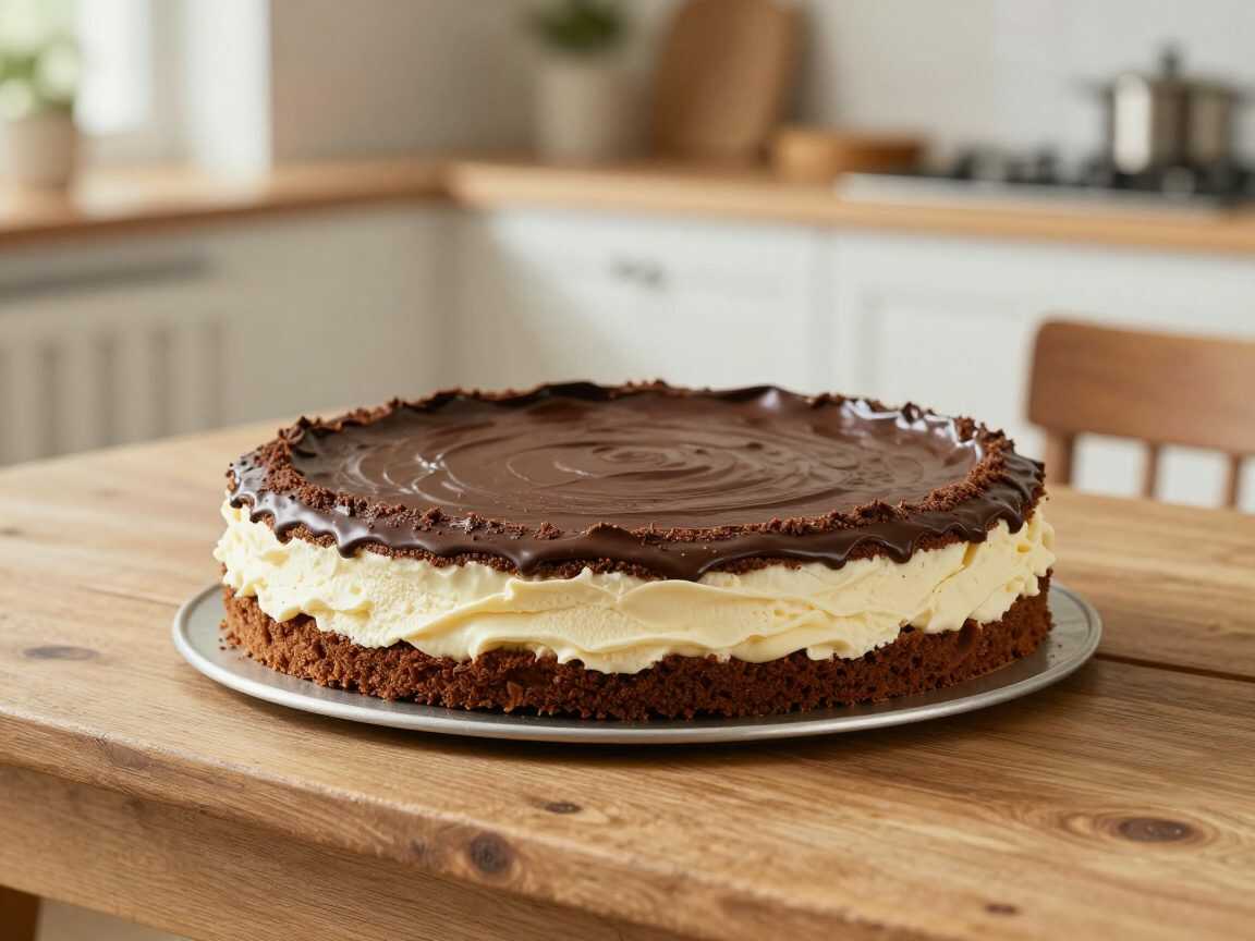 Kinder-Bueno-Kühlschranktorte ohne Backen – cremig, knusprig und herrlich schokoladig