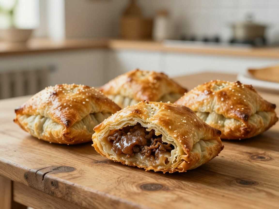 Knusprige Hackfleisch-Börek aus dem Ofen – außen goldbraun, innen herrlich saftig
