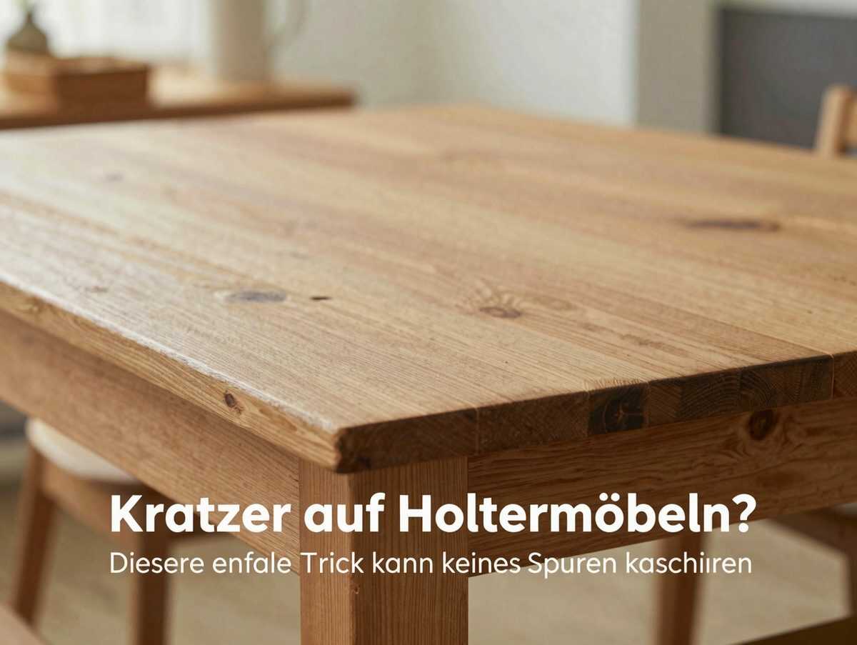 Kratzer auf Holzmöbeln? Dieser einfache Trick kann kleine Spuren kaschieren