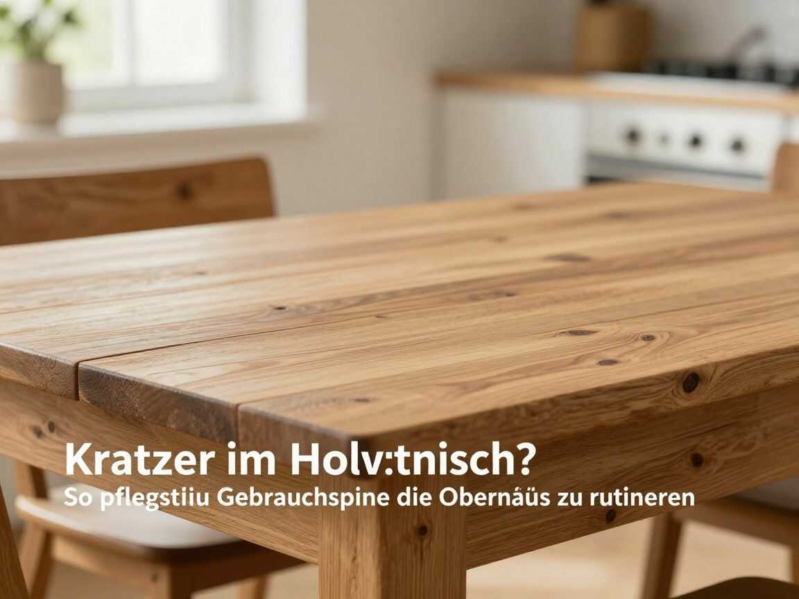 Kratzer im Holztisch? So pflegst du kleine Gebrauchsspuren, ohne die Oberfläche zu ruinieren