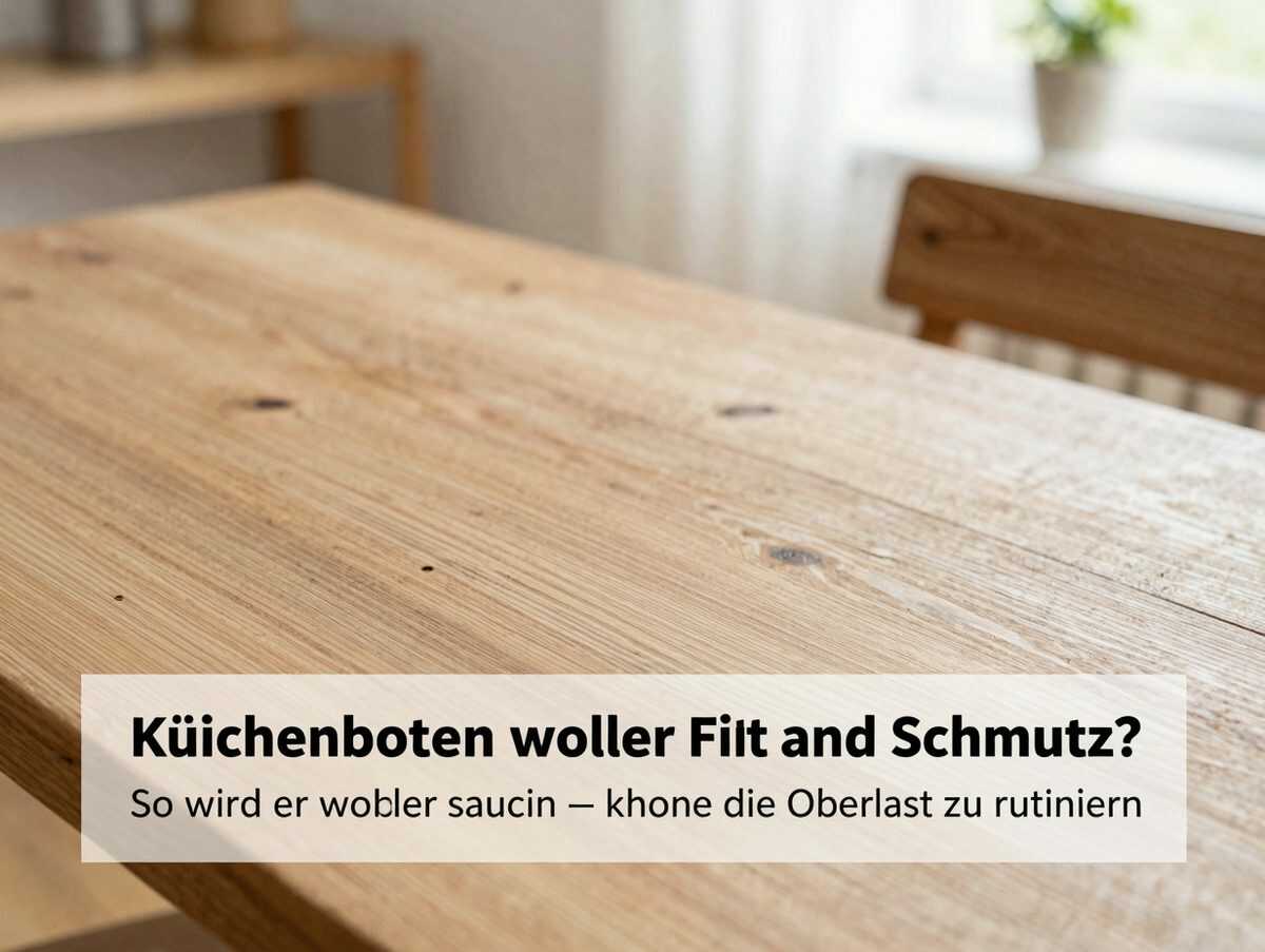 Küchenboden voller Fett und Schmutz? So wird er wieder sauber – ohne die Oberfläche zu ruinieren