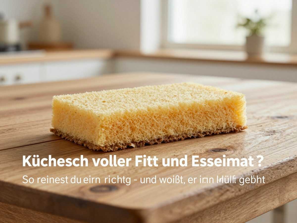 Küchenschwamm voller Fett und Essensreste? So reinigst du ihn richtig – und weißt, wann er in den Müll gehört