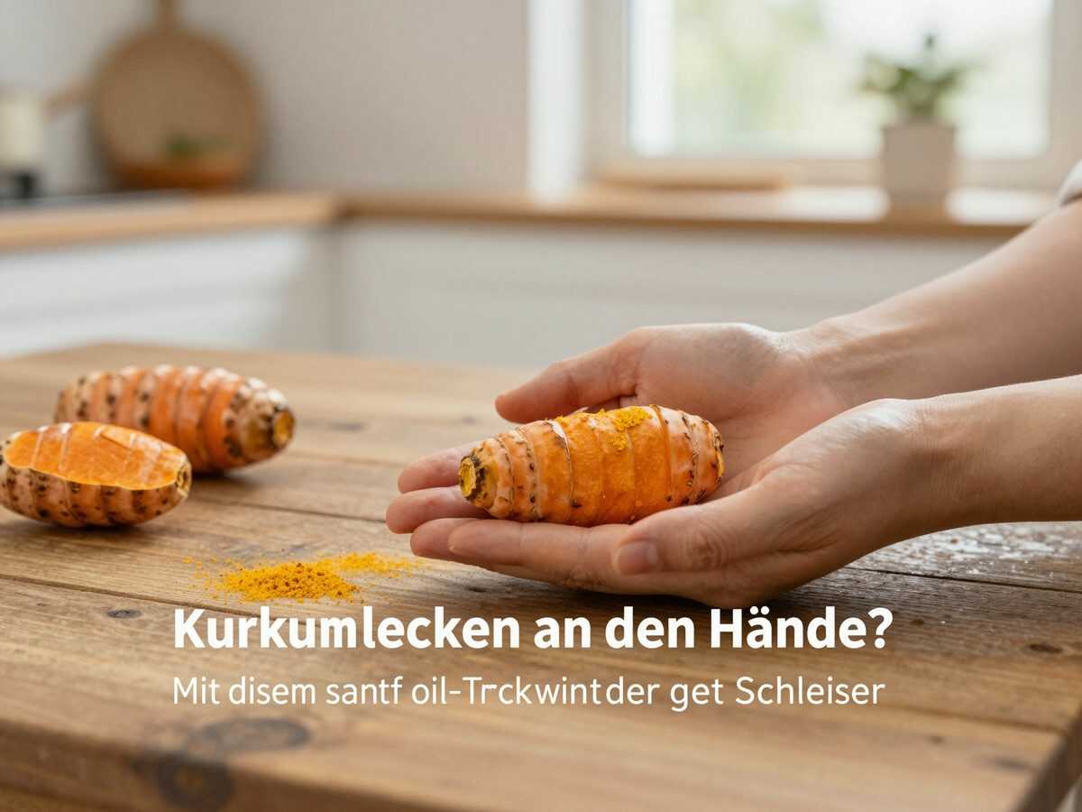 Kurkuma-Flecken an den Händen? Mit diesem sanften Öl-Trick verschwindet der gelbe Schleier