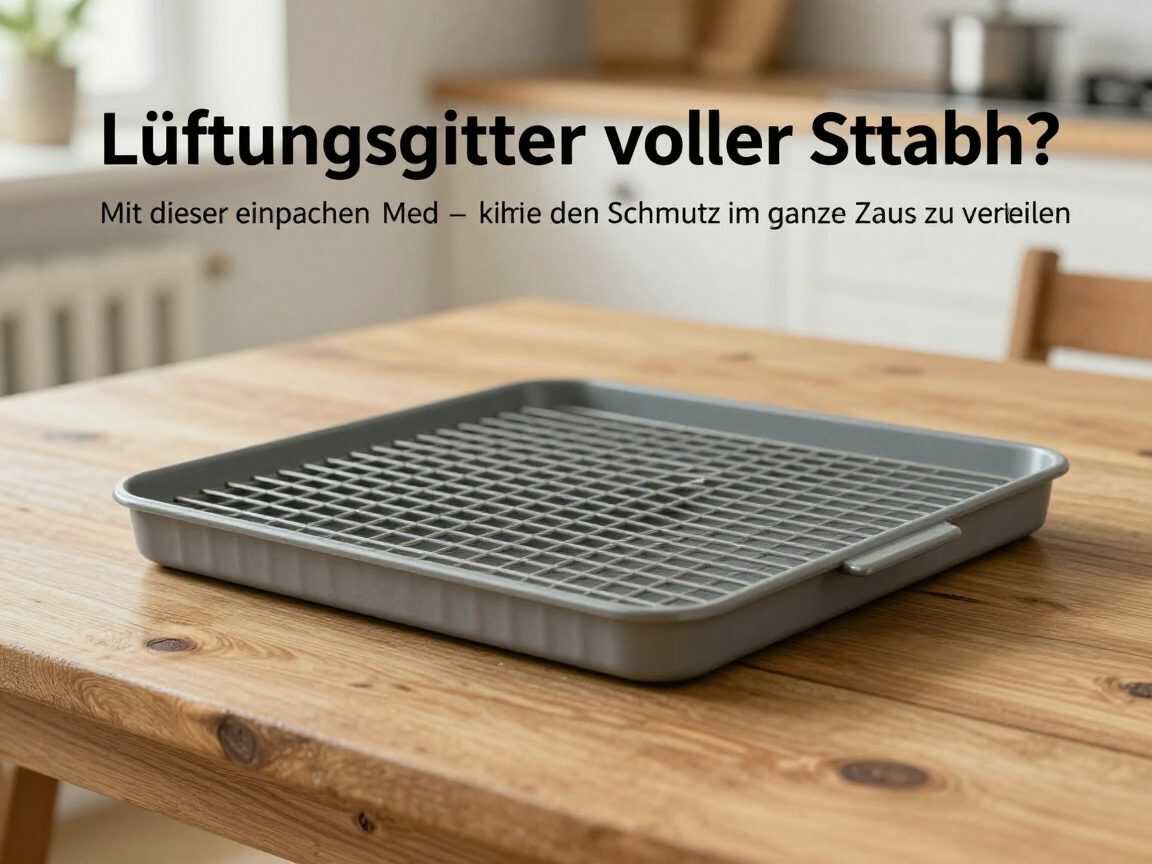 Lüftungsgitter voller Staub? Mit dieser einfachen Methode wird es gründlich sauber – ohne den Schmutz im ganzen Raum zu verteilen