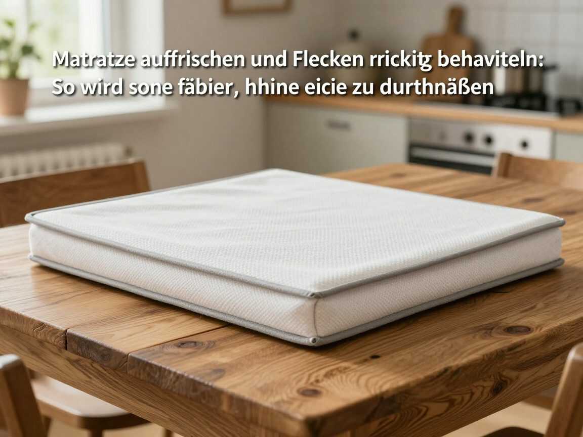 Matratze auffrischen und Flecken richtig behandeln: So wird sie sauber, ohne sie zu durchnässen