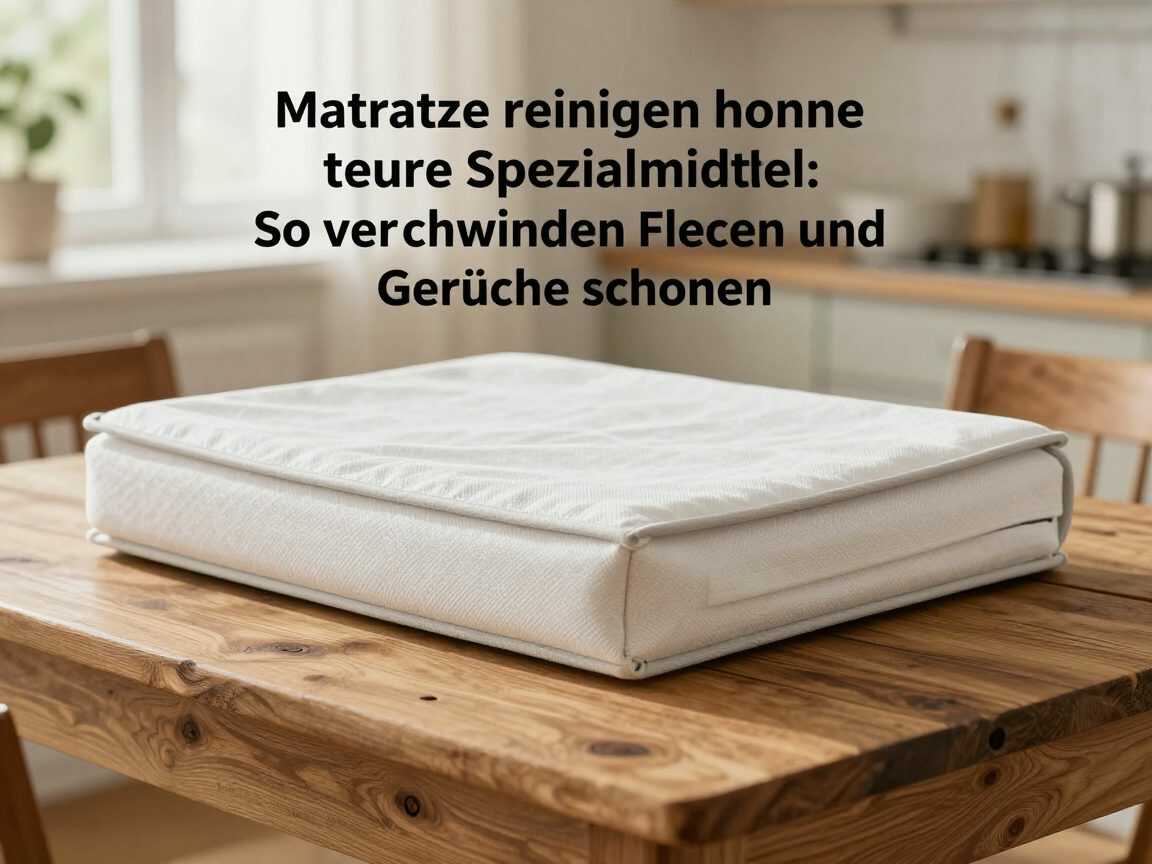 Matratze reinigen ohne teure Spezialmittel: So verschwinden Flecken und Gerüche schonend