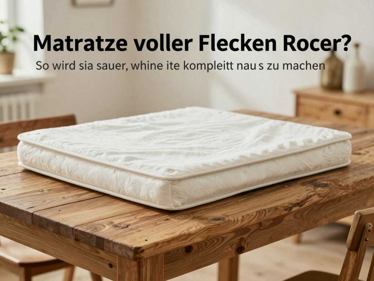 Matratze voller Flecken? So wird sie sauber, ohne sie komplett nass zu machen