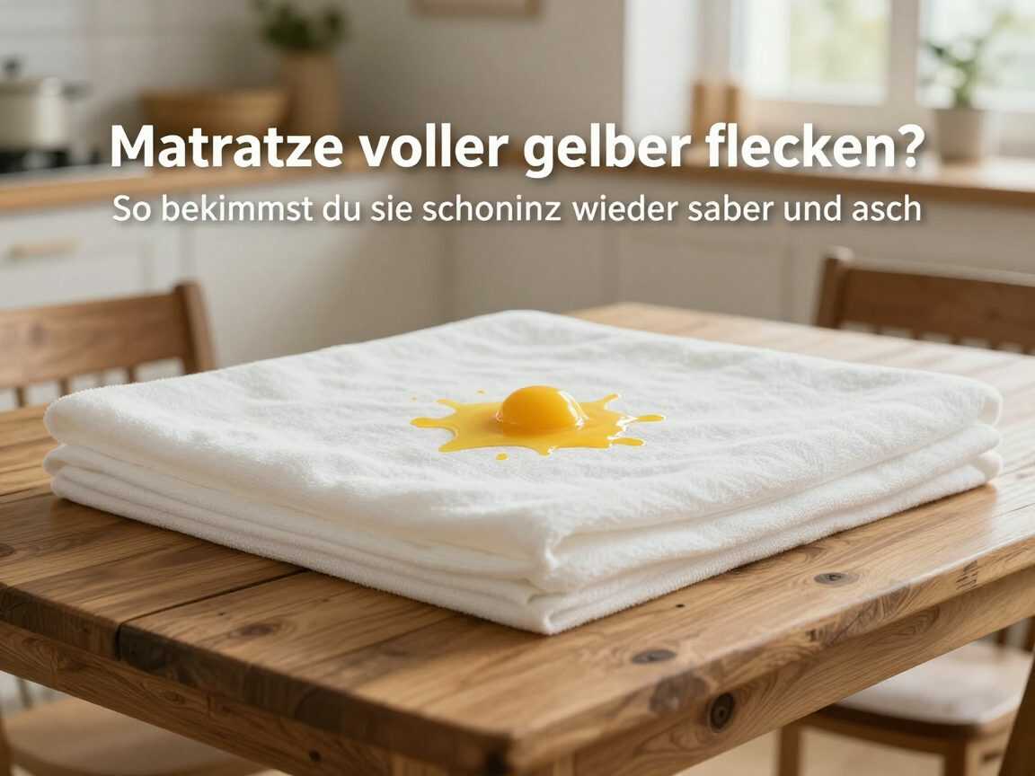 Matratze voller gelber Flecken? So bekommst du sie schonend wieder sauber und frisch