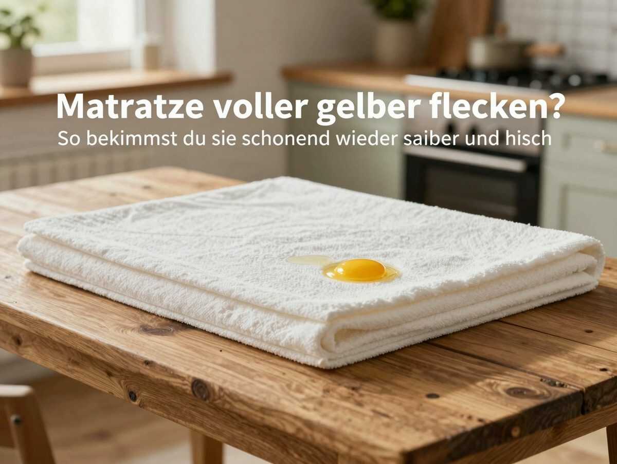 Matratze voller gelber Flecken? So bekommst du sie schonend wieder sauber und frisch