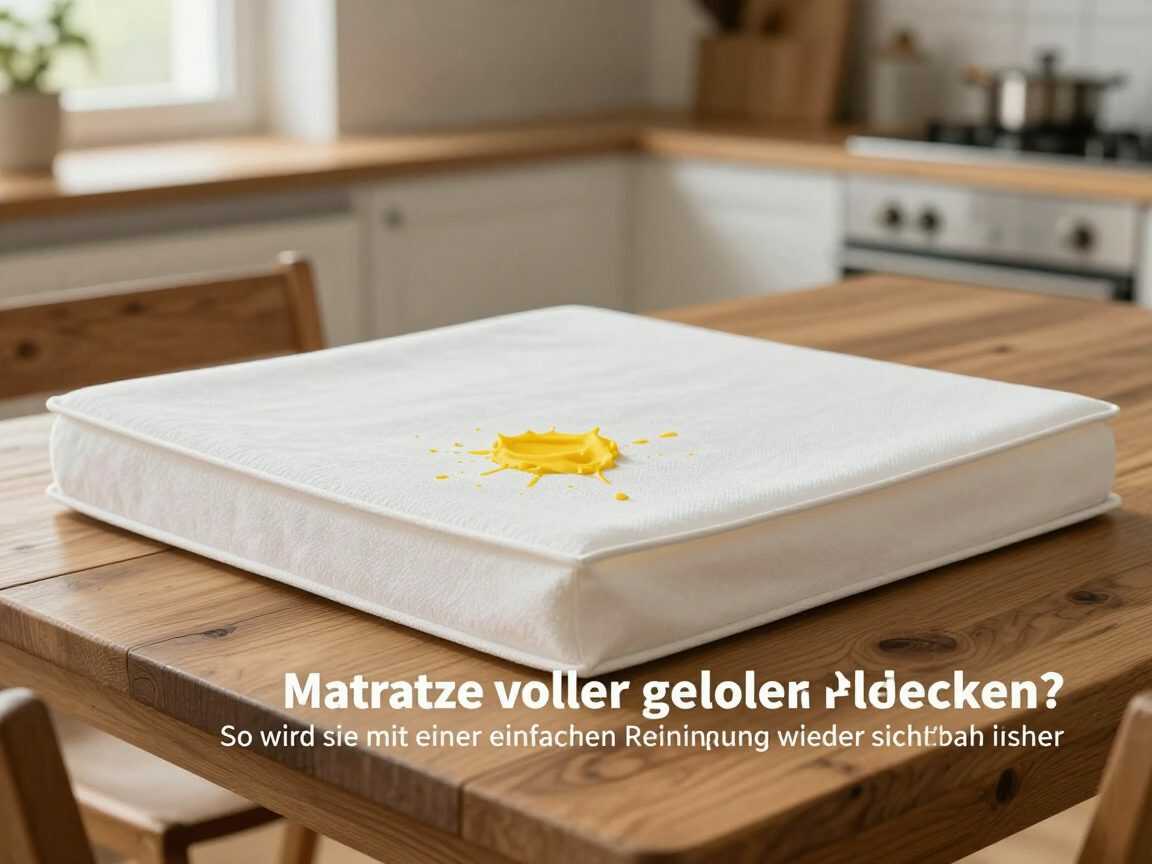 Matratze voller gelber Flecken? So wird sie mit einer einfachen Reinigung wieder sichtbar frischer