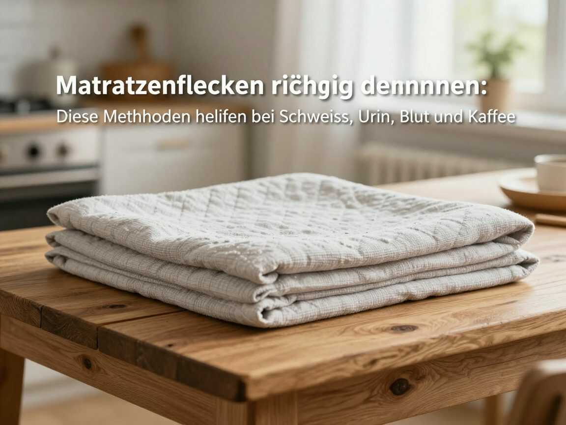 Matratzenflecken richtig entfernen: Diese Methoden helfen bei Schweiß, Urin, Blut und Kaffee