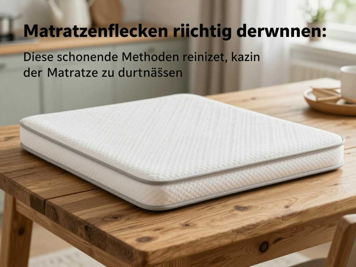 Matratzenflecken richtig entfernen: Diese schonende Methode reinigt, ohne die Matratze zu durchnässen