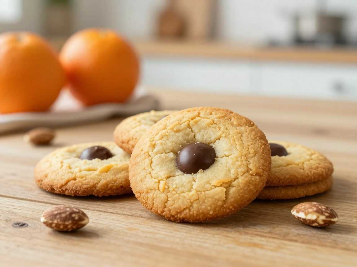 Orangen-Cookies mit weißer Schokolade und Mandeln – außen goldbraun, innen herrlich weich
