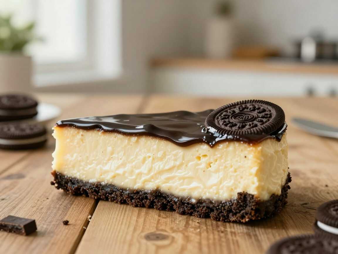 Oreo-Cheesecake ohne Backen – unglaublich cremig mit knackigem Keksboden und Schoko-Ganache