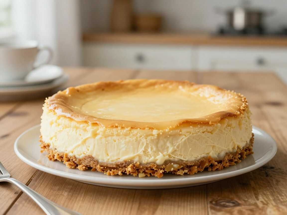 Pistazien-Cheesecake wie aus der Konditorei – unglaublich cremig mit knusprigem Keksboden