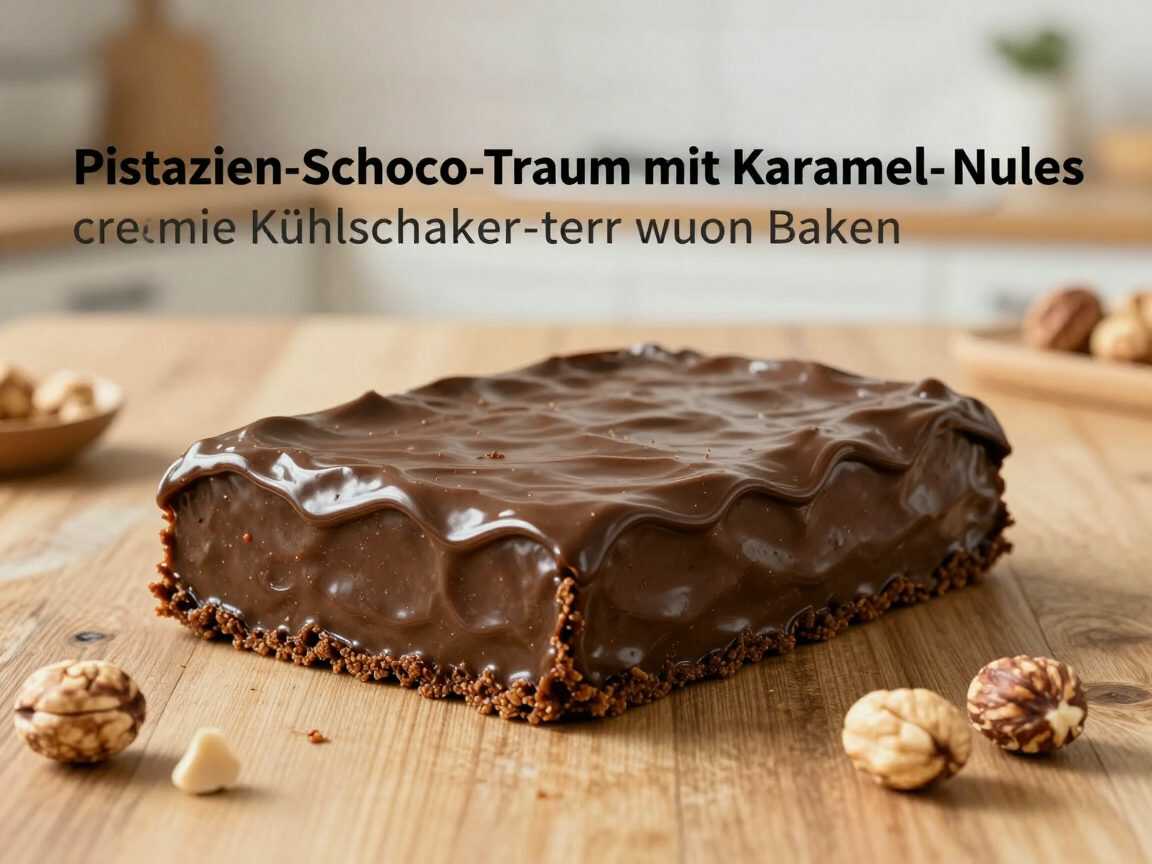 Pistazien-Schoko-Traum mit Karamell und Nüssen – cremige Kühlschrank-Terrine ohne Backen