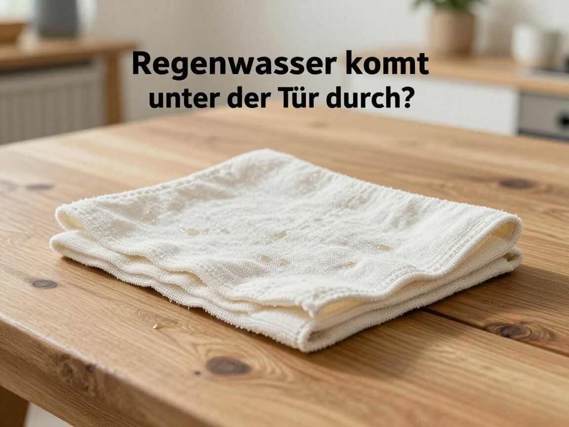Regenwasser kommt unter der Tür durch? Dieser einfache Handtuch-Trick schützt deinen Boden sofort vor Nässe