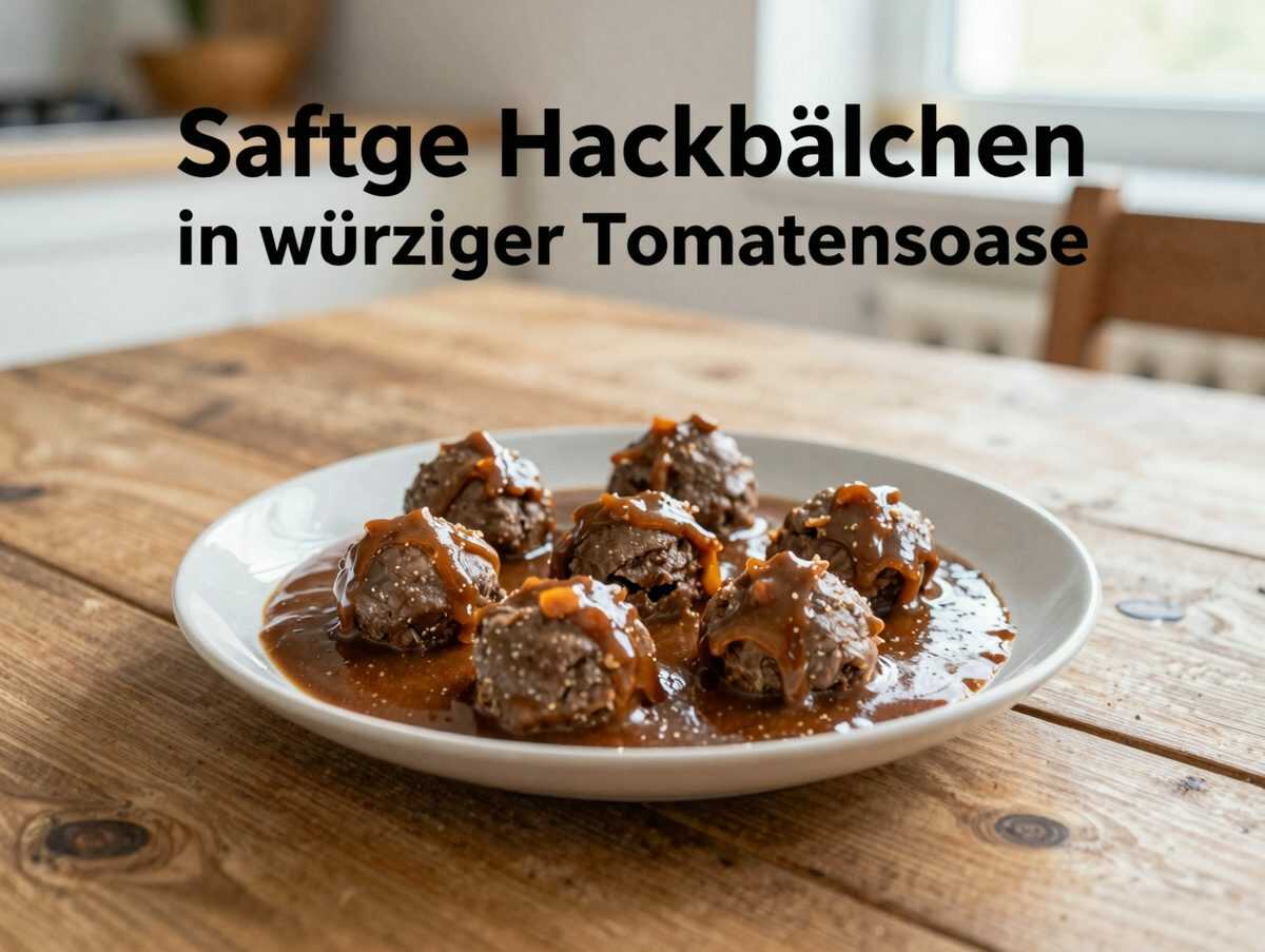 Saftige Hackbällchen in würziger Tomatensoße – dieses Familienessen macht alle satt und glücklich