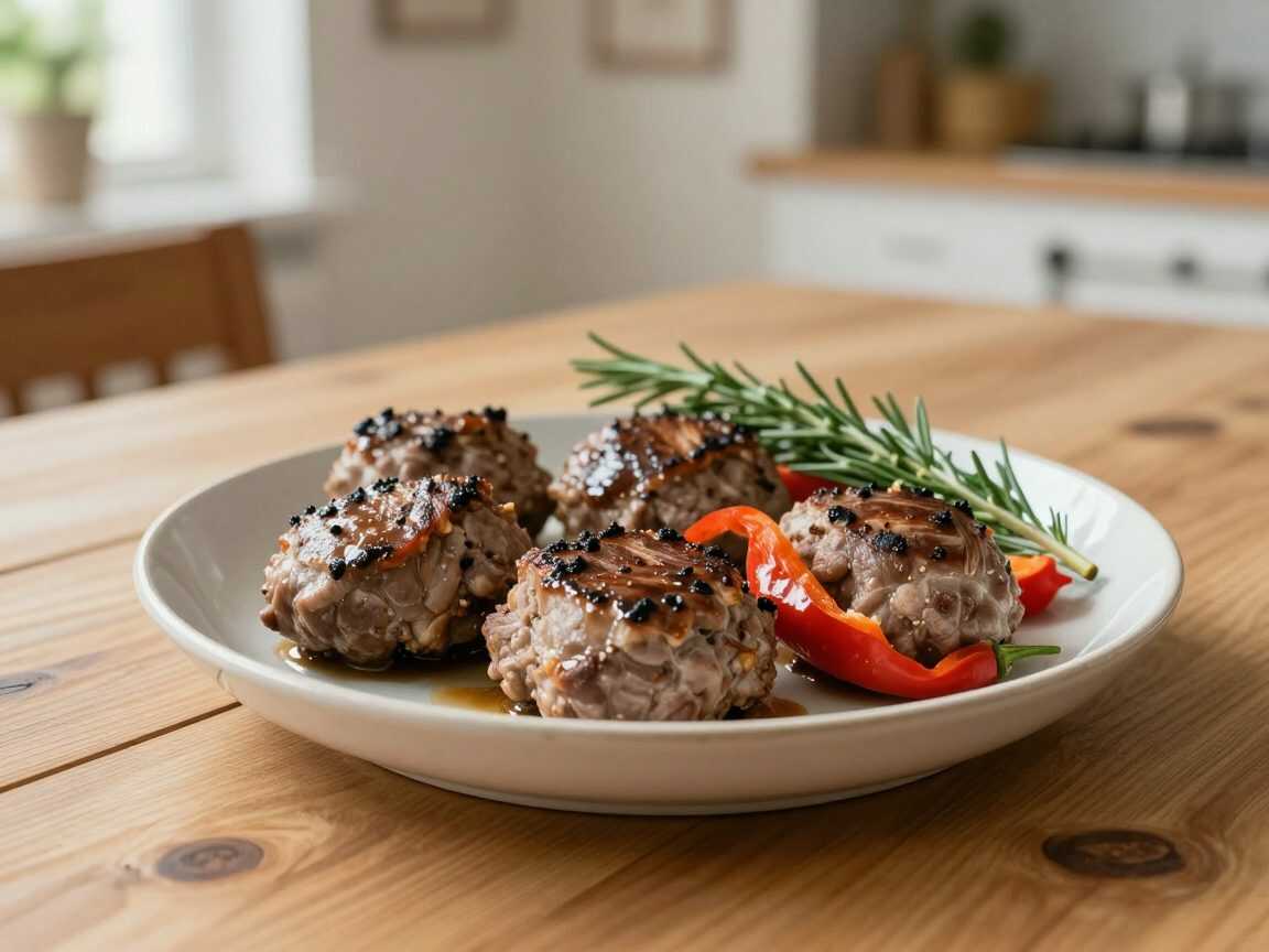 Saftige Lammkoteletts aus dem Ofen mit Knoblauch, Rosmarin und Paprika