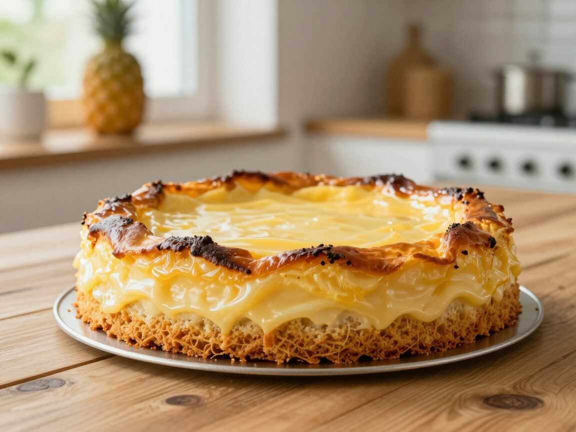 Saftiger Ananas-Kondensmilch-Kuchen – herrlich cremig und goldbraun gebacken
