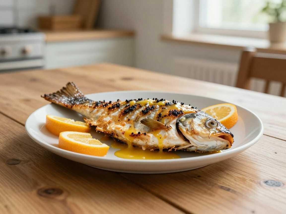 Saftiger Ofenfisch mit Zitronen-Knoblauch-Butter – einfach, goldbraun und herrlich aromatisch