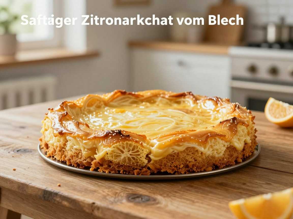 Saftiger Zitronenkuchen vom Blech – herrlich locker, frisch und blitzschnell gemacht