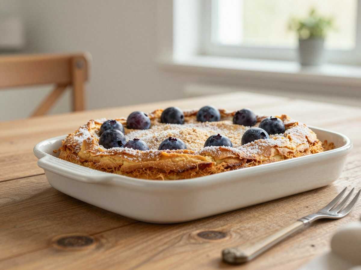 Saftiger Zwetschgenkuchen vom Blech mit knusprigen Streuseln – so schmeckt er wie bei Oma