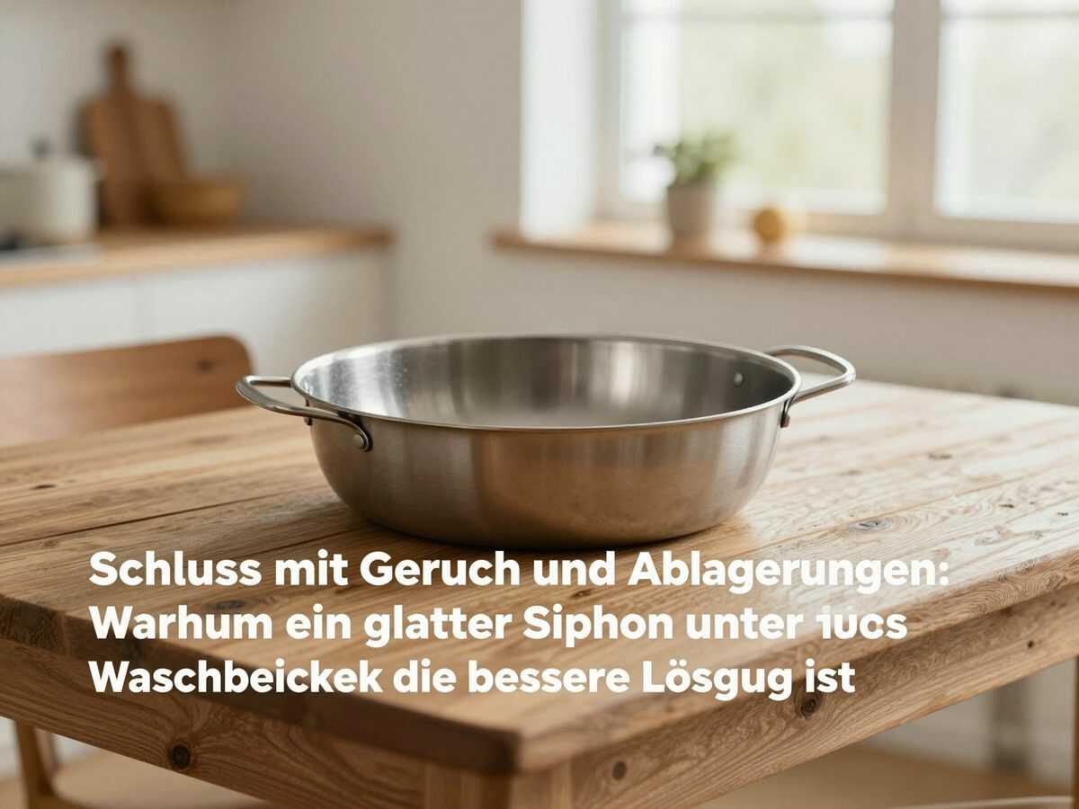 Schluss mit Geruch und Ablagerungen: Warum ein glatter Siphon unter dem Waschbecken die bessere Lösung ist