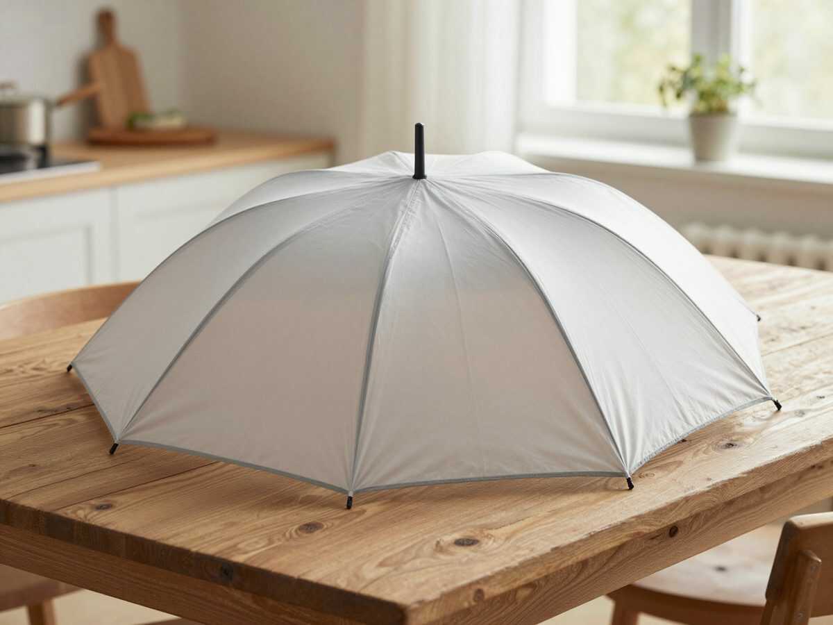 Schmutzige Regenschirmhülle? Mit dieser einfachen Methode verschwinden Schlammflecken und muffige Feuchtigkeitsspuren