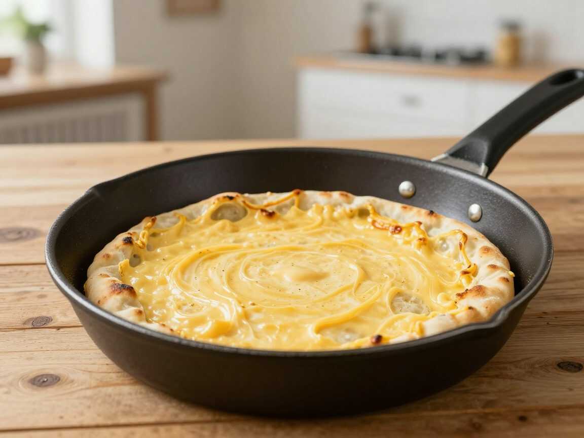 Schnelle Käse-Naan aus der Pfanne – herrlich weich mit extra viel geschmolzenem Käse